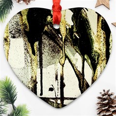 There Is No Promissed Rain 2 Ornament (heart) by bestdesignintheworld