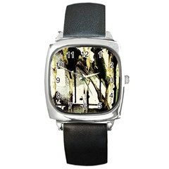 There Is No Promissed Rain 2 Square Metal Watch by bestdesignintheworld