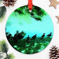 Hot Day In Dallas 36 Ornament (round) by bestdesignintheworld