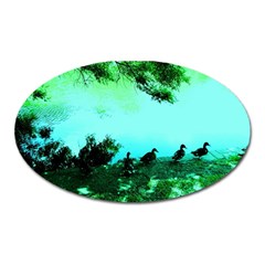 Hot Day In Dallas 36 Oval Magnet by bestdesignintheworld