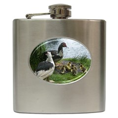 Muscovy Family Hip Flask (6 Oz) by IIPhotographyAndDesigns