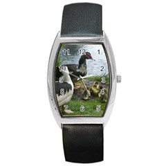 Muscovy Family Barrel Style Metal Watch by IIPhotographyAndDesigns