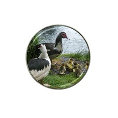 Muscovy Family Hat Clip Ball Marker by IIPhotographyAndDesigns