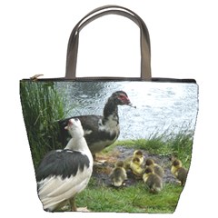 Muscovy Family Bucket Bags by IIPhotographyAndDesigns