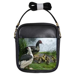 Muscovy Family Girls Sling Bags by IIPhotographyAndDesigns