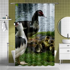 Muscovy Family Shower Curtain 48  X 72  (small)  by IIPhotographyAndDesigns