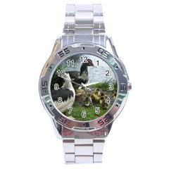 Muscovy Family Stainless Steel Analogue Watch by IIPhotographyAndDesigns