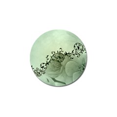 Elegant, Decorative Floral Design In Soft Green Colors Golf Ball Marker (10 Pack) by FantasyWorld7