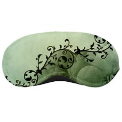 Elegant, Decorative Floral Design In Soft Green Colors Sleeping Masks by FantasyWorld7