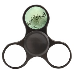 Elegant, Decorative Floral Design In Soft Green Colors Finger Spinner by FantasyWorld7