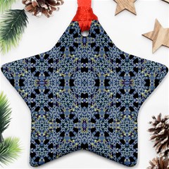 Oriental Ornate Pattern Star Ornament (two Sides)