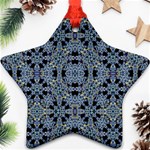 Oriental Ornate Pattern Star Ornament (Two Sides) Front