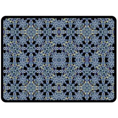 Oriental Ornate Pattern Double Sided Fleece Blanket (large)  by dflcprints