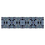 Oriental Ornate Pattern Satin Scarf (Oblong) Front