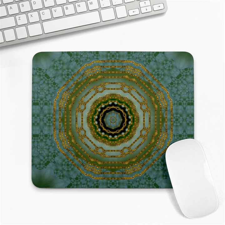 Modern Fantasy Rococo Flower And Lilies Large Mousepads