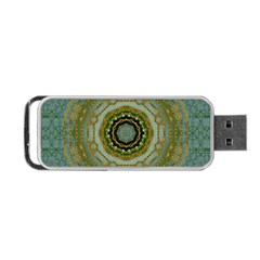 Modern Fantasy Rococo Flower And Lilies Portable Usb Flash (two Sides) by pepitasart