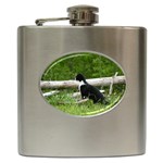 Farm Cat Hip Flask (6 oz) Front