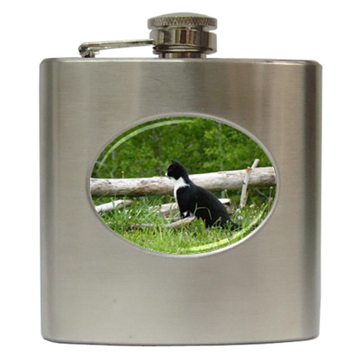 Farm Cat Hip Flask (6 oz)