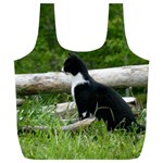 Farm Cat Full Print Recycle Bags (L)  Front