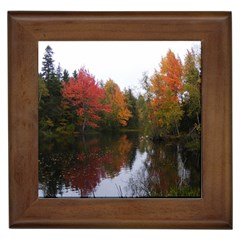 Autumn Pond Framed Tiles by IIPhotographyAndDesigns