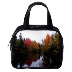 Autumn Pond Classic Handbags (one Side) by IIPhotographyAndDesigns