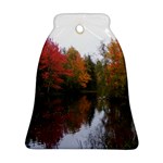 Autumn Pond Bell Ornament (Two Sides) Front