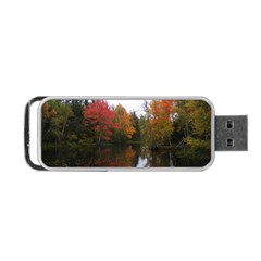 Autumn Pond Portable Usb Flash (one Side) by IIPhotographyAndDesigns