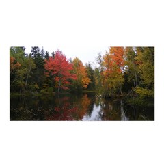 Autumn Pond Satin Wrap by IIPhotographyAndDesigns