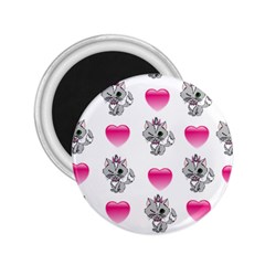 Evil Sweetheart Kitty 2 25  Magnets by IIPhotographyAndDesigns