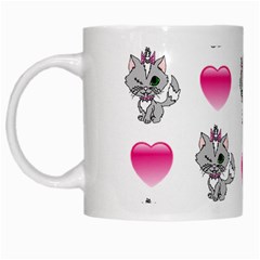 Evil Sweetheart Kitty White Mugs by IIPhotographyAndDesigns