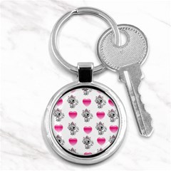 Evil Sweetheart Kitty Key Chains (round)  by IIPhotographyAndDesigns