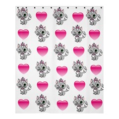 Evil Sweetheart Kitty Shower Curtain 60  X 72  (medium)  by IIPhotographyAndDesigns