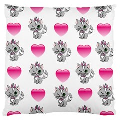 Evil Sweetheart Kitty Standard Flano Cushion Case (two Sides) by IIPhotographyAndDesigns