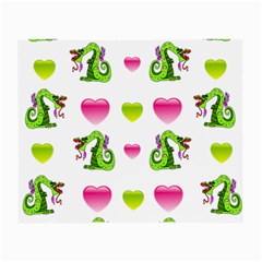 Dragons And Hearts Small Glasses Cloth by IIPhotographyAndDesigns