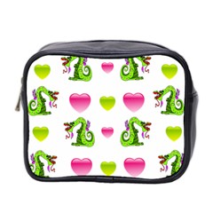 Dragons And Hearts Mini Toiletries Bag 2-side by IIPhotographyAndDesigns