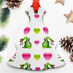 Dragons And Hearts Christmas Tree Ornament (two Sides) by IIPhotographyAndDesigns