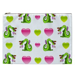 Dragons And Hearts Cosmetic Bag (xxl) by IIPhotographyAndDesigns