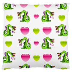 Dragons And Hearts Standard Flano Cushion Case (one Side) by IIPhotographyAndDesigns