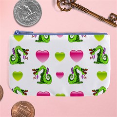 Dragons And Hearts Large Coin Purse by IIPhotographyAndDesigns