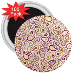 Damascus Image Purple Background 3  Magnets (100 Pack) by flipstylezfashionsLLC