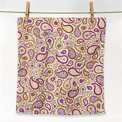 Damascus Image Purple Background Face Towel by flipstylezfashionsLLC