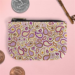 Damascus Image Purple Background Mini Coin Purses by flipstylezfashionsLLC