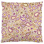 Damascus image purple background Large Cushion Case (Two Sides) Front