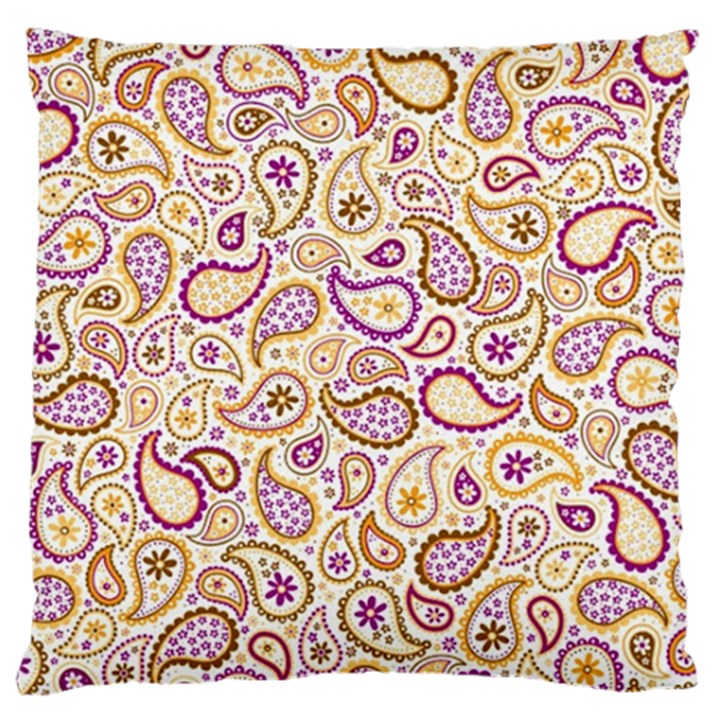 Damascus image purple background Large Cushion Case (Two Sides)