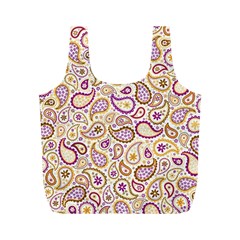 Damascus Image Purple Background Full Print Recycle Bags (m)  by flipstylezfashionsLLC