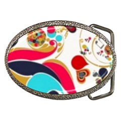 Retro Colorful Colors Splashes Belt Buckles by flipstylezfashionsLLC