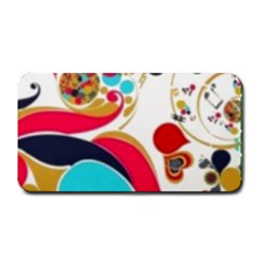 Retro Colorful Colors Splashes Medium Bar Mats by flipstylezfashionsLLC