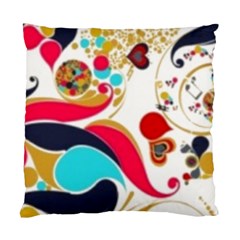 Retro Colorful Colors Splashes Standard Cushion Case (two Sides) by flipstylezfashionsLLC