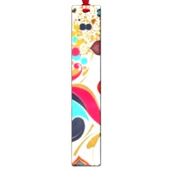 Retro Colorful Colors Splashes Large Book Marks by flipstylezfashionsLLC