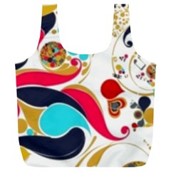 Retro Colorful Colors Splashes Full Print Recycle Bags (l)  by flipstylezfashionsLLC